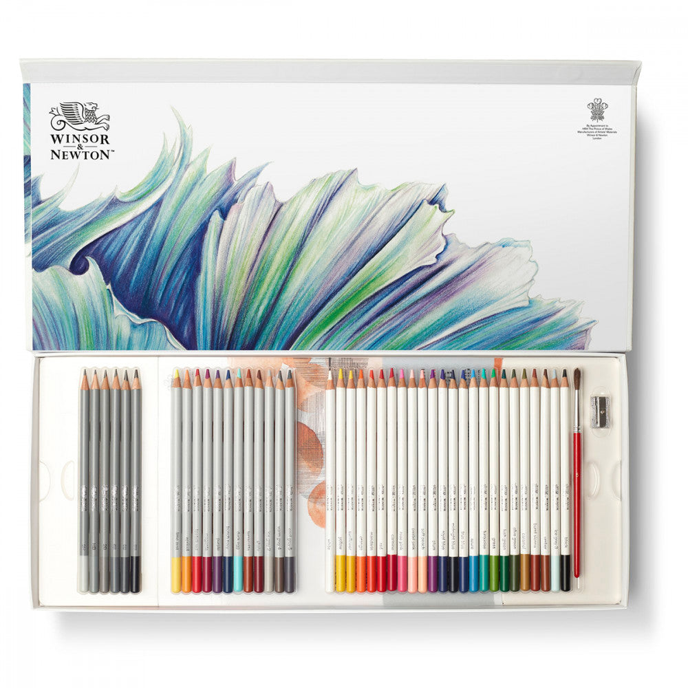 Lápis de Cor Mixed Winsor & Newton Studio Collection 45 Peças